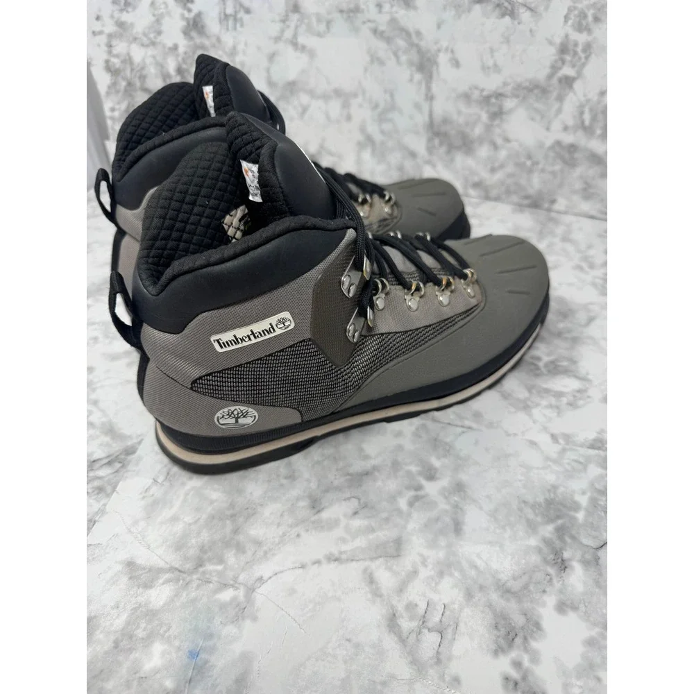 Timberland Euro Hiker Shell Toe Grey Black Mens Hiking trail boots  Size 10‎
